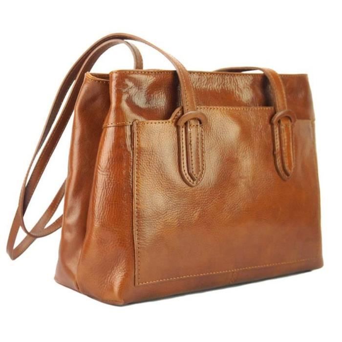 Tony & Paul - Sac à main - ELEONORA - - Unique Femme Cuir Marron Clair