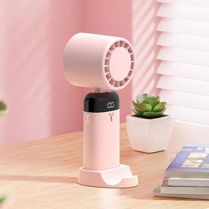 Ventilateur de brumisation Portable, 2 pièces, Mini ventilateur Rechargeable à piles avec 4