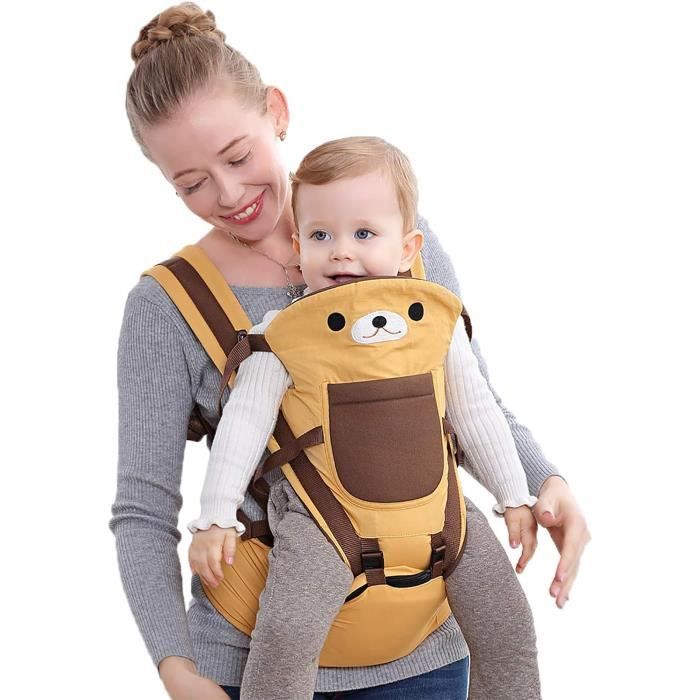 Porte-Bébé Ergonomique Avant/Arrière – Coton Respirant Et Léger, Réglable, Pour Bébé 3,5 à 15 Kg, Idéal Randonnée Et Quotidien