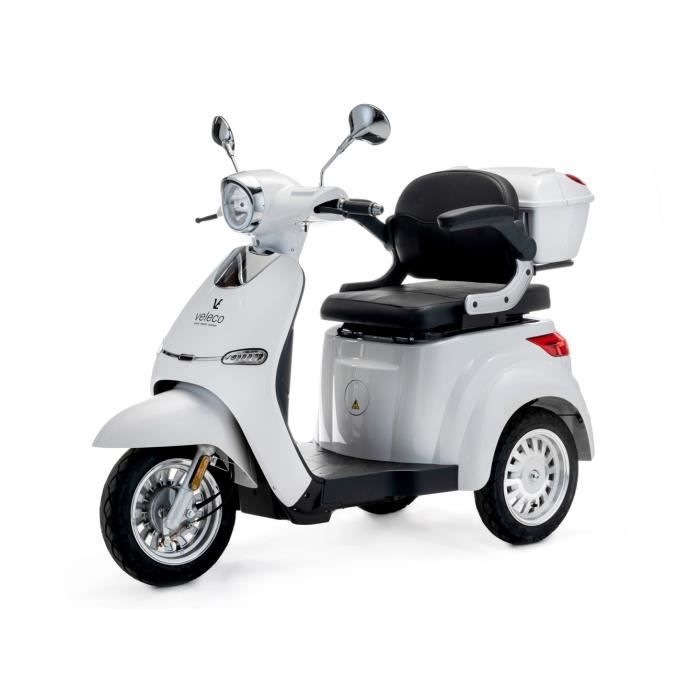 Scooter Électrique 4 Roues Senior/Pour Handicapés 1000W CRISTAL BLANC  VELECO - Cdiscount Santé - Mieux vivre