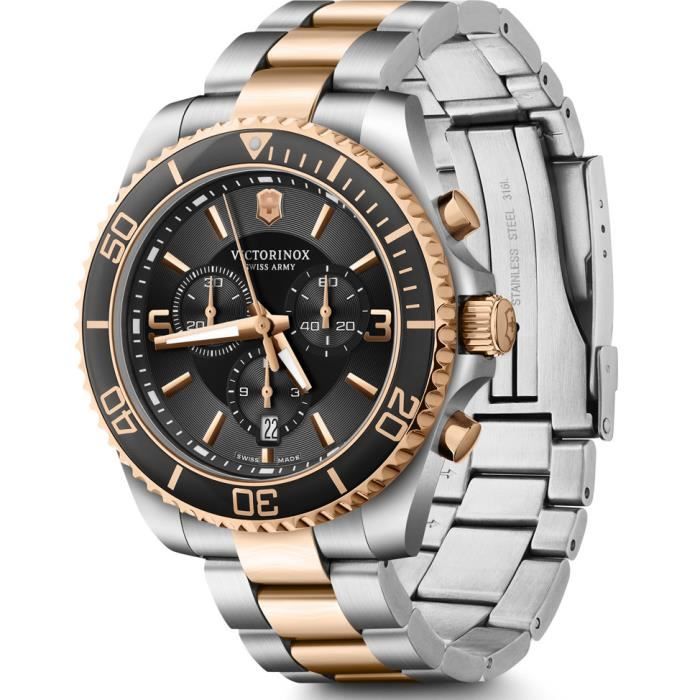 Montre - VICTORINOX - Maverick 241952 - Quartz - Homme - Noir - Deux tons Montre - VICTORINOX - Maverick 241952 - Quartz - Homme - Noir - Deux tons