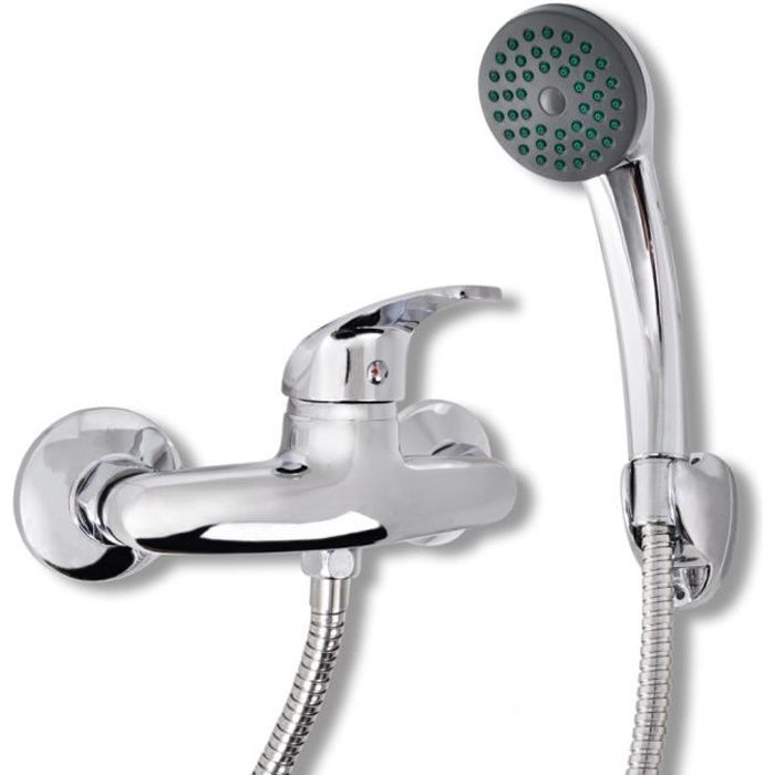 Système De Douche, Ensemble De Robinet De Douche Mural Pour Salle De Bain, Pommeau De Douche Haute Pression De Luxe En Laiton à 4 Fonctions, Douchette à Main à 3 Modes, Chromé