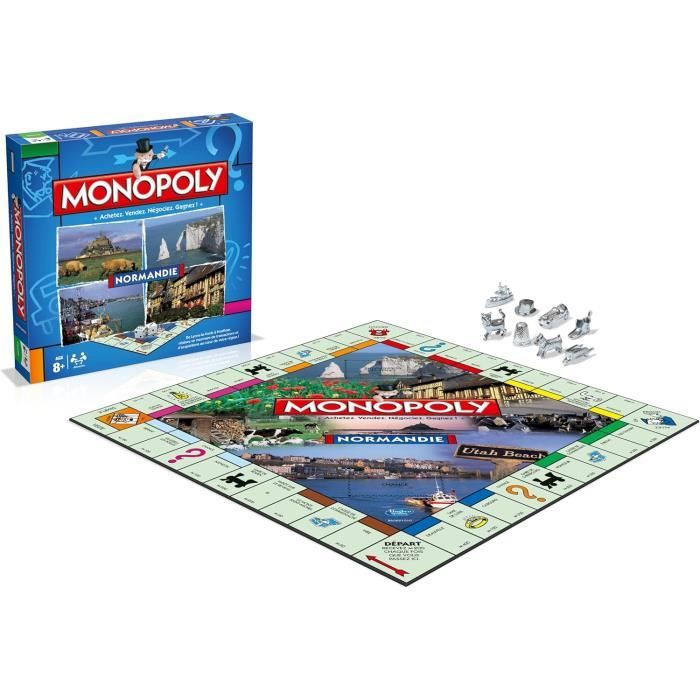 Monopoly édition MIRO - Version 6 Joueurs Avec Bâtiments En Bois - Complet