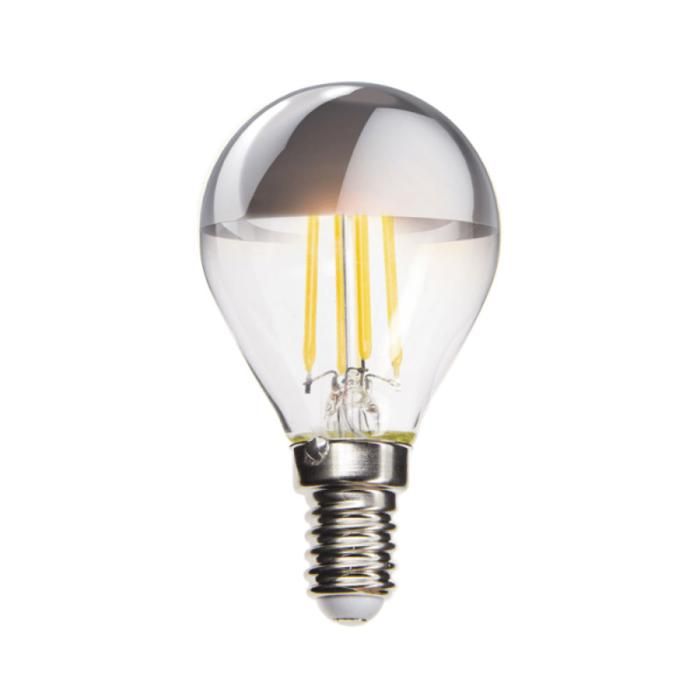 Ampoule LED (P45) Silver culot E14 3 8W cons. (30W eq.) 350 lumens lumière blanc chaud Ampoule LED (P45) Silver culot E14 3 8W cons. (30W eq.) 350 lumens lumière blanc chaud