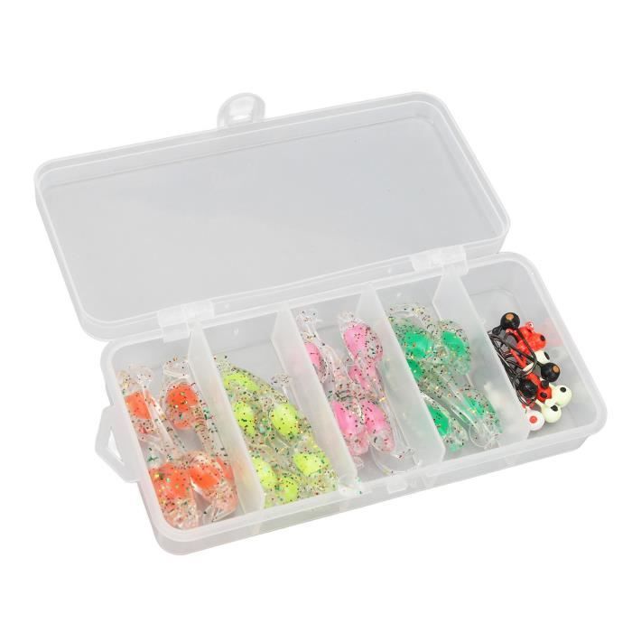 1-150 pièces produits de pêche leurres en Silicone pour