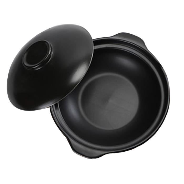 Cocotte En Argile Donabe Japonaise 0,7L - Céramique Résistante à La Chaleur, Avec Couvercle - Pour Soupes, Riz - 8