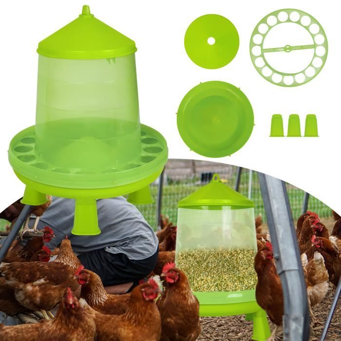 Abreuvoir Poules Pigeons Mangeoire Et Abreuvoir Automatique FTVOGUE Pour Poussins - 160g/160ml - Plastique Durable Abreuvoir Automatique Volaille