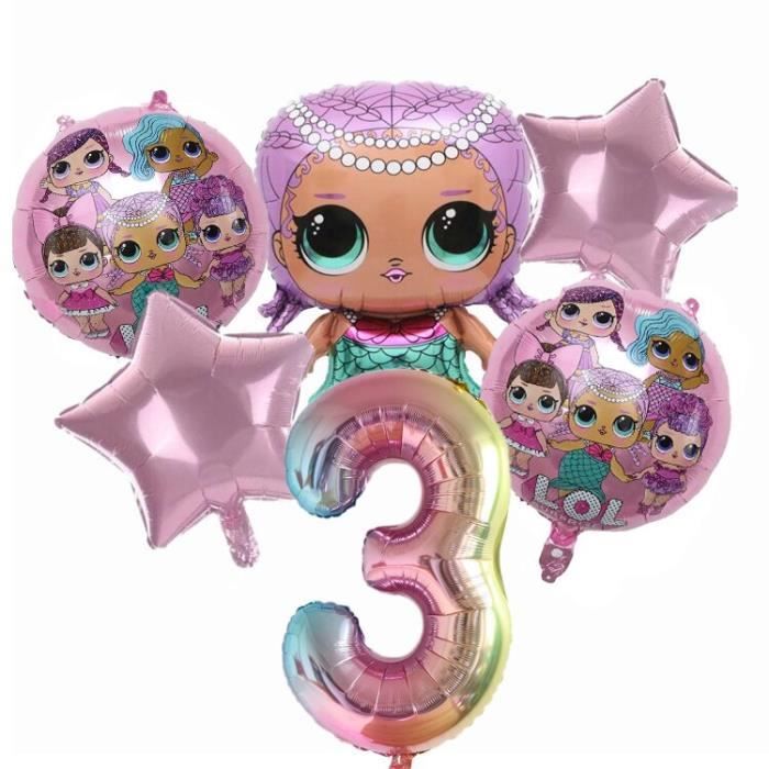 Number 3 Poupees Lol Surprise Originales Jouets D Action Ballon De Fond Decoration Pour Fete D Anniversaire Cadeau En Film En Cdiscount Maison