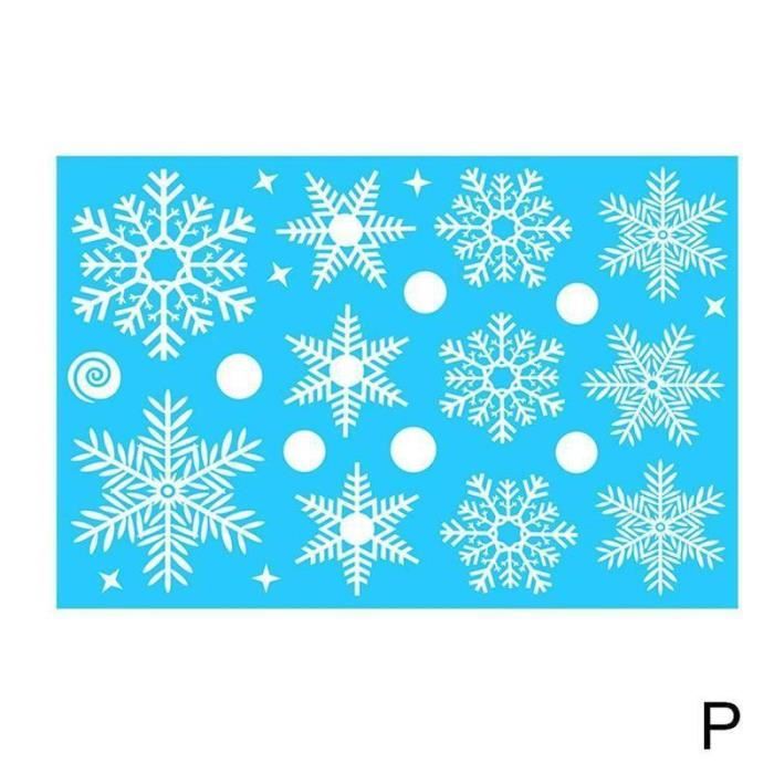 Stickers Fille 8 Ans Noël Fenêtre Autocollant Flocon De Neige Santa