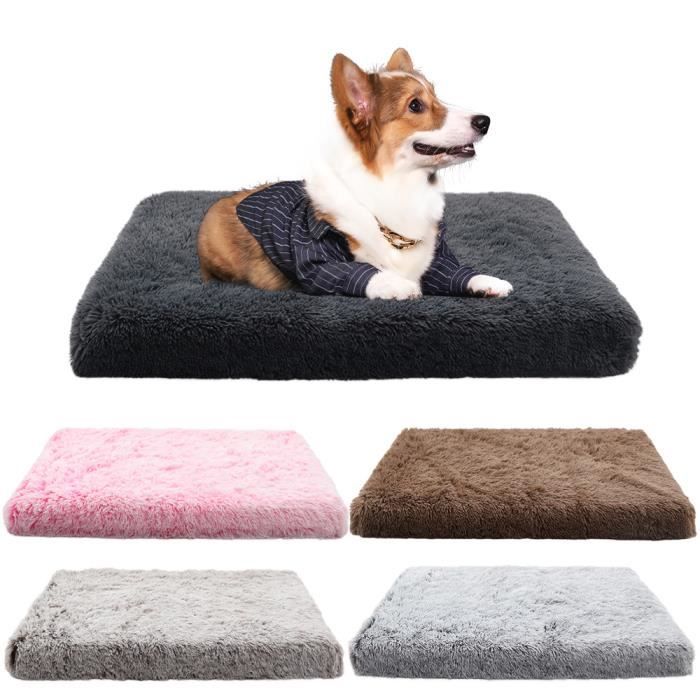 Coussin Chien Orthopédique - CORBEILLE - 100x60x10cm - Déhoussable - Antidérapant - Couleur Aléatoire