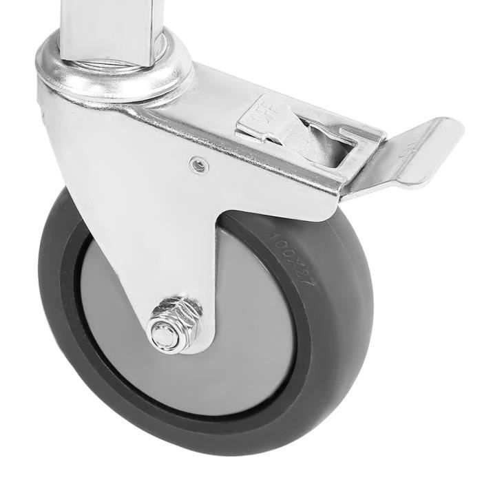 chariot service alimentaire pliable 330 lbs poignée