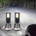 VGEBY phare LED 2pcs H7 12LED phare de voiture phare 3000K 24W 1000LM antibrouillard haute luminosité-1