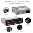 SINSEN Autoradio Bluetooth, 7 Couleurs Stereo FM Radio 4x60W Poste Radio Voiture Soutien Bluetooth/USB/SD/AUX/EQ/MP3/TF+Télécommande-1