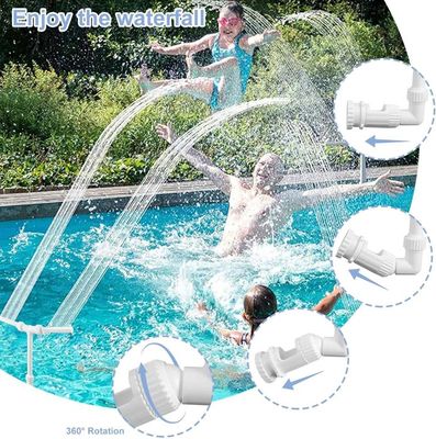 Fontaine De Piscine à Double Buse Réglable - Accessoire Pour Piscine Hors Sol Ou Enterrée, Système Cascade - 2