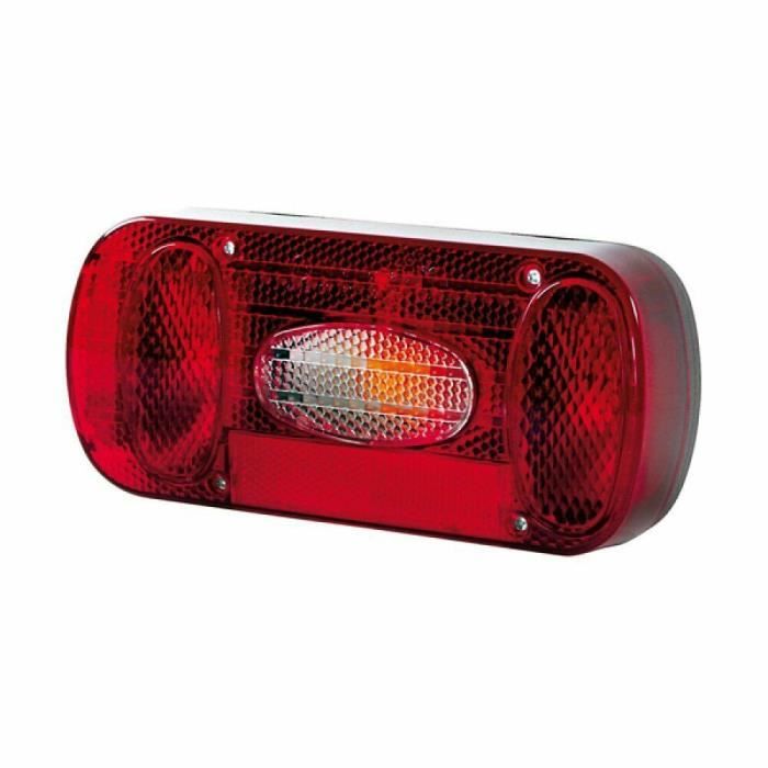 Lot De 2 Feux LED Double Fonction Plaque D'Immatriculation + Marqueur Arrière Rouge 12/24V