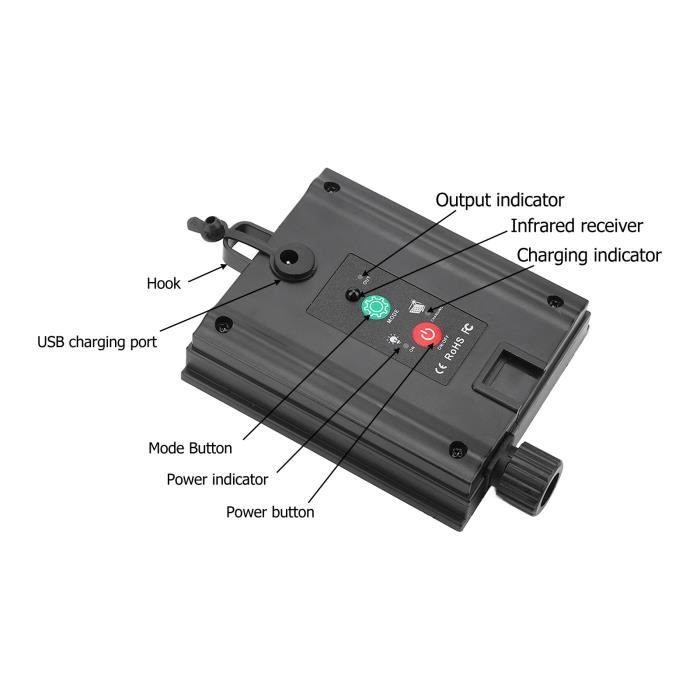 Panneau Solaire Pour Guirlande Lumineuse 15M - 4 Modes - Compatible GPATIO - Alimentation 3V