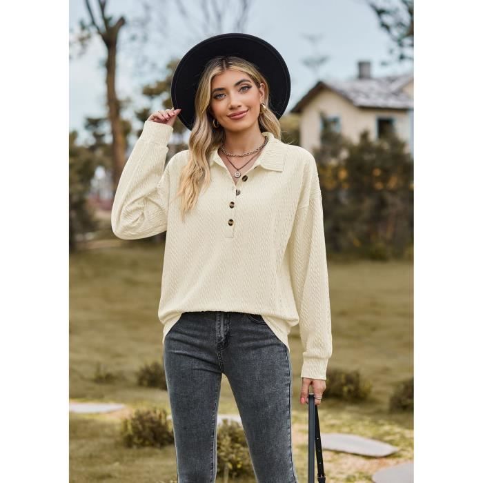 Onsoyours Femme Hauts Mode Col en V Blouse Dentelle Manches Longues T-Shirts Couleur Unie Basique Shirt Élégant Tops Lâche Mousseline Chemise Bleu Foncé 01 S Onsoyours Femme Hauts Mode Col en V Blouse Dentelle Manches Longues T-Shirts Couleur Unie Basique Shirt Élégant Tops Lâche Mousseline Chemise Bleu Foncé 01 S