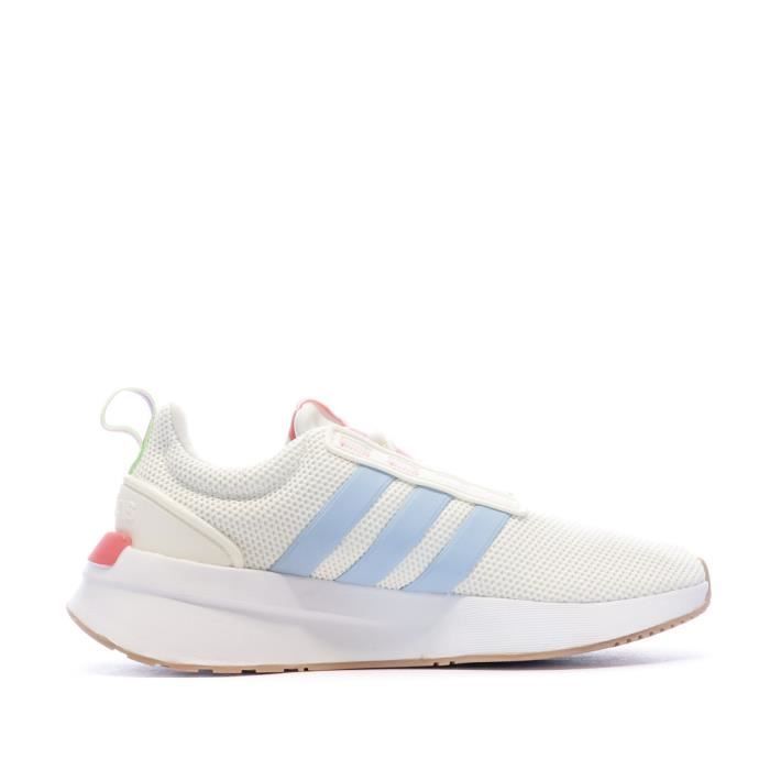 Chaussures de running Femme Adidas Racer Tr21 Blanc Amorti Cloudfoam Semelle en caoutchouc Cdiscount Sport