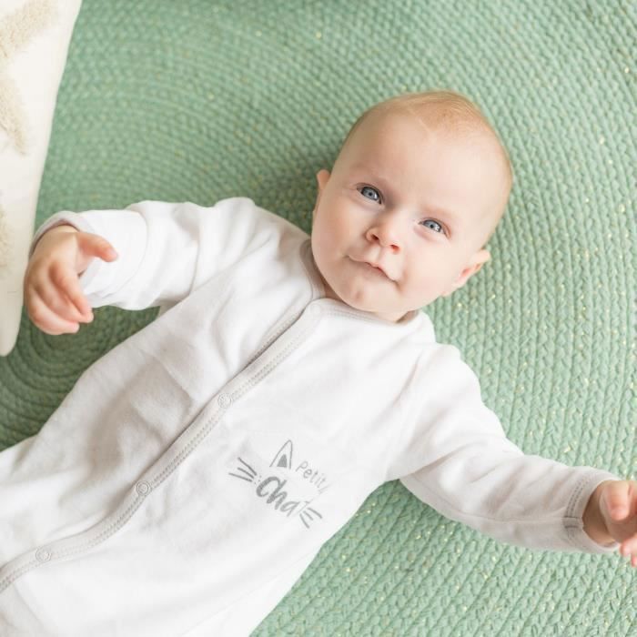 Pyjama bébé 1 mois - TROIS KILOS SEPT Gris - Cdiscount Prêt-à-Porter