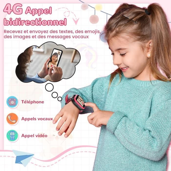 Montre Connectée 4G Pour Enfant Ou Senior - GPS, Appels Vidéo, SOS - Premium