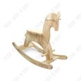 TD® Jeu de cheval à bascule Jouets Structure robuste faite à la main pour enfants Installation simple de meubles pour bébé-2