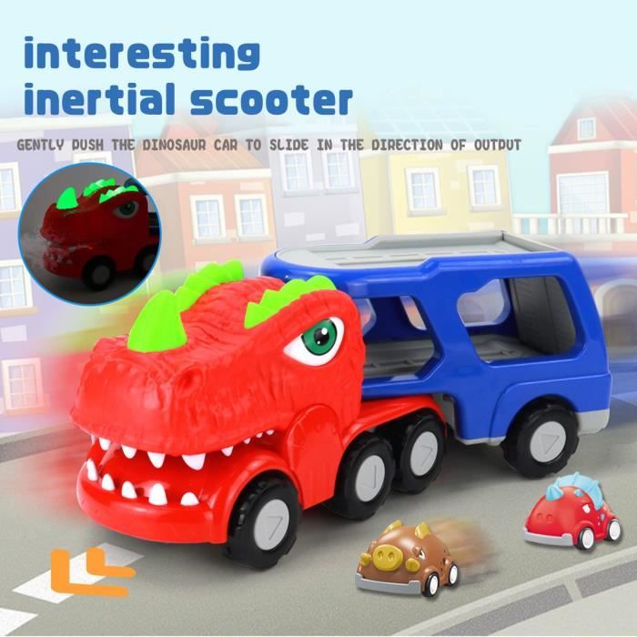 Jouet Dinosaure Avec Piste Camion Transporteur Voiture Camion Transporteur T Rex Hot Wheels 364295