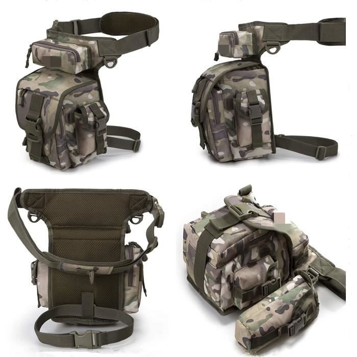 Sacoche Ceinture Militaire - Taille Moyenne - Camouflage Vert Armée - Neuf Avec étiquettes