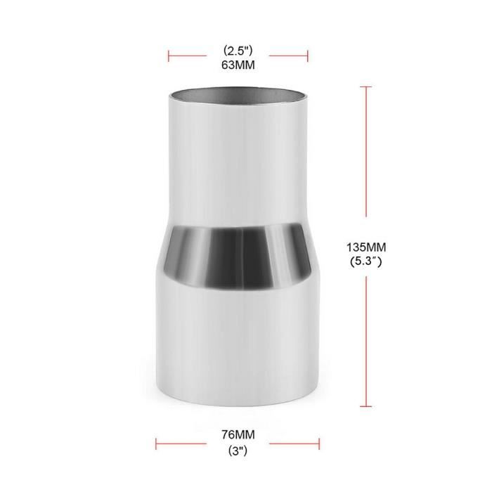 Réducteur De Tuyau D'air En Aluminium 76-63-51mm - Foto 9