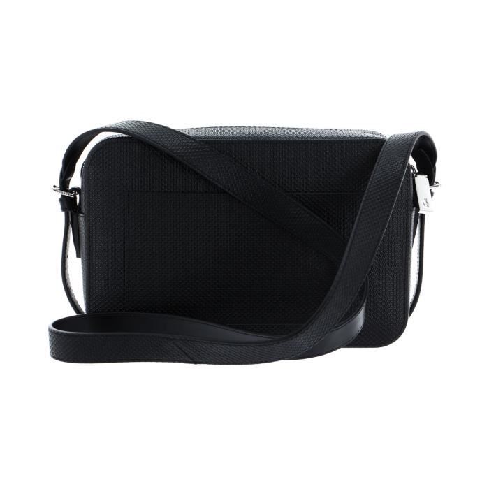 LACOSTE Crossover Bag L Noir [210432] - sac à épaule sacoche noir ...