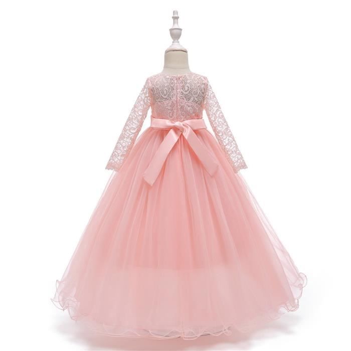 Générique Robe De Noël Fille Hiver Robe De Soiree Chic Elegant Robe Princesse Anniversaire Mariage Habillée Robe Enfant Manches Longues Deguisement Noel Enfant Cadeaux Noël Fille