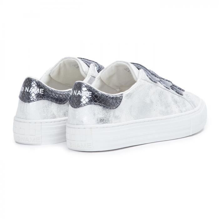 Baskets NO NAME Arcade straps Femme Scratch Gris Gris