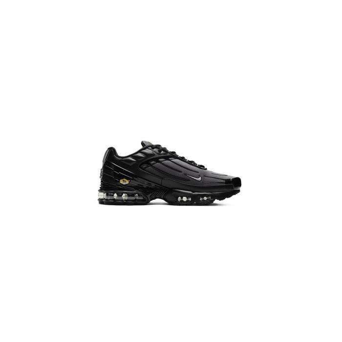 Basket Nike AIR MAX PLUS 3 - NIKE - Cuir - Lacets - Mixte Noir ...