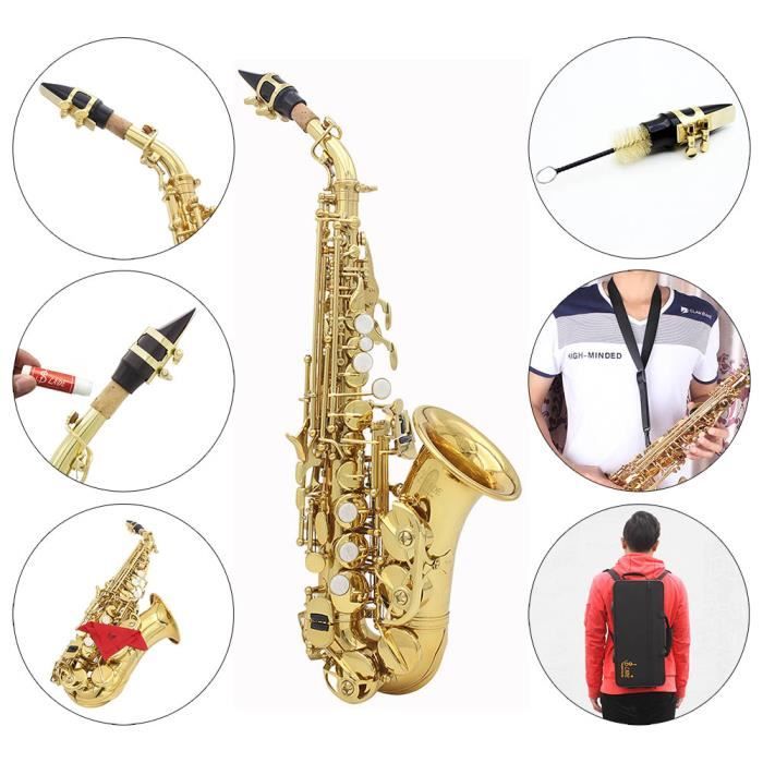 Saxophone Instrument a Vent Bois Sax Tenor Levier Fa# Laiton