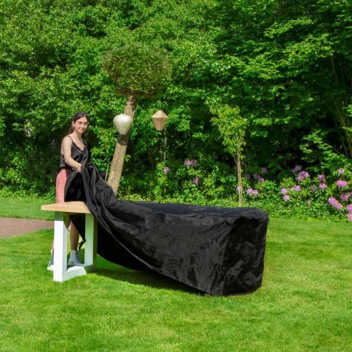 Housse Salon de Jardin, 180×120 H:74cm 420D Oxford Housse de Protection  pour Table