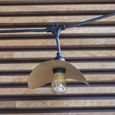 Guirlande lumineuse extérieur avec abat-jour en acier doré effet cage 10 ampoules LED E27 HAT LIGHT 6m-3