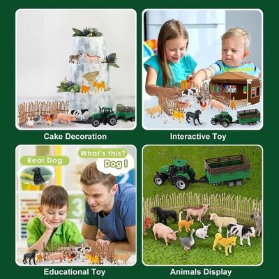 FRUSE Animaux de la Ferme,23 pièces Animaux Jouet avec Figurine