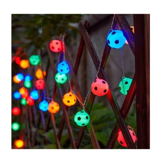 Guirlandes Lumineuses Football,Guirlande Lumineuse Intérieur/Jardin, Fairy  Lights LED USB, 3M Blanc Chaud 20LED, Déco