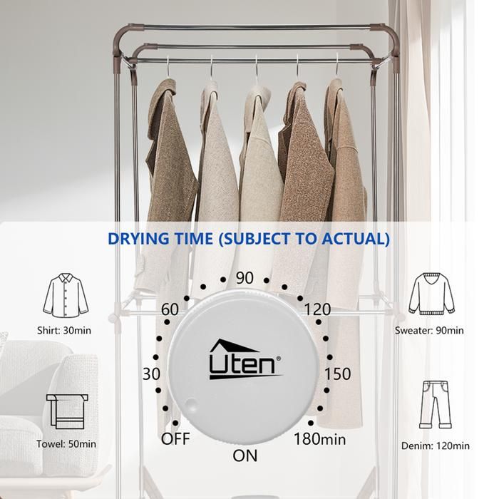 Sèche-linge électrique Portable,UTEN Sèche-linge électrique Portable