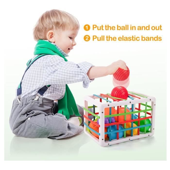 TOP BRIGHT Jouet Cube Enfant 18 Mois,Jouet Educatif avec Jeu