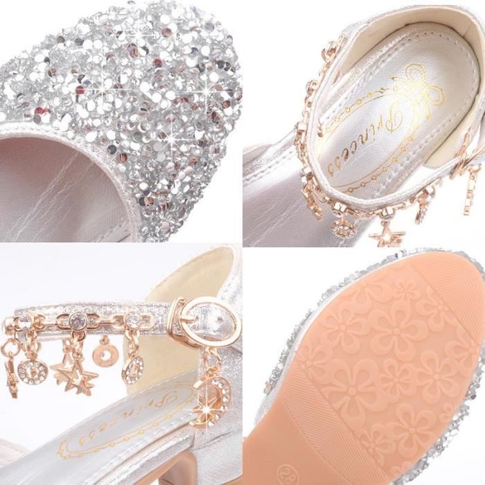 Chaussures De Princesse à Talons Pour Filles - Sandales En Gelée Pour Déguisement, Plage, Jeu