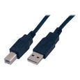 MCL Câble USB 2.0 type A / B Mâle - 3 m - Noir-0