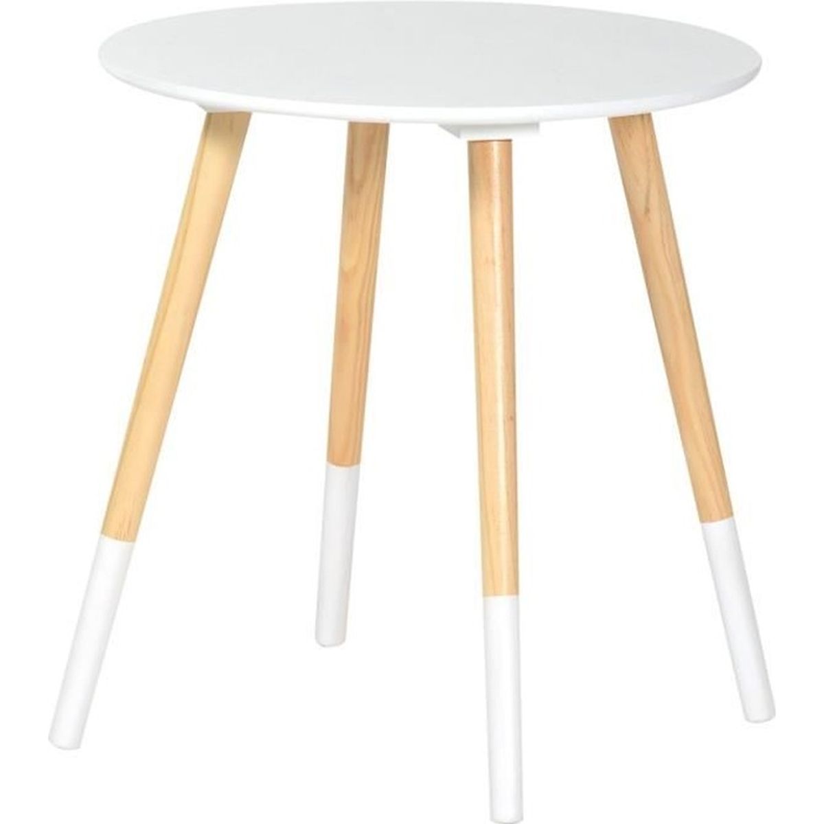 Bjarni Table Basse Ronde Blanche Achat Vente Table Basse