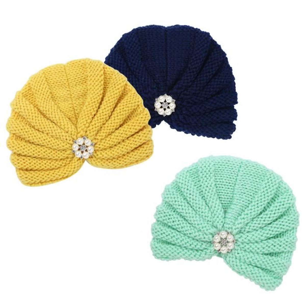 Lot De 3 Bonnet Bebe Fille Naissance Nouveau Ne Infantile Hiver Chaud Chapeau Tricote Strass 6 Mois 2 Ans 2 Cdiscount Pret A Porter