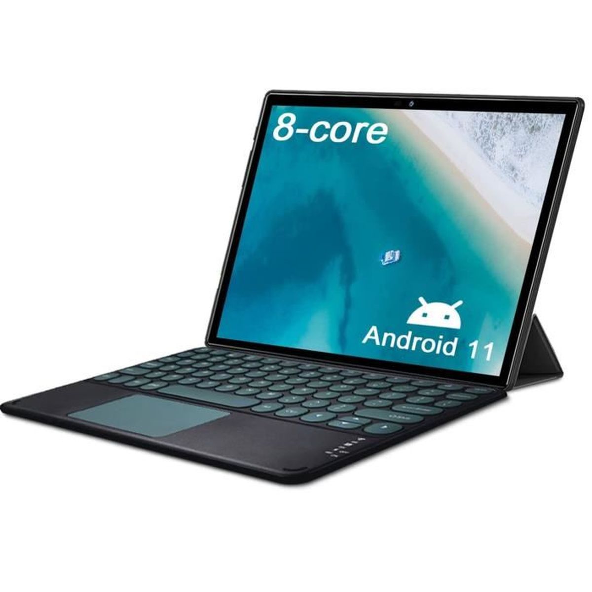 Tablette Tactile Ordinateur portable 2 en 1 10 Pouces 4G Dual SIM/WiFi 4Go+64Go/128Go Android