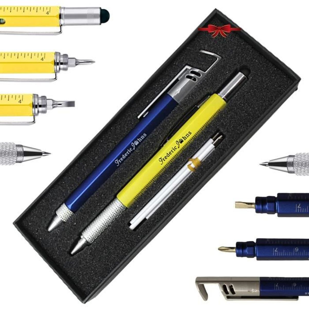 Stylo multifonction - Idée cadeau homme - Stylo gadget - Outils bureau