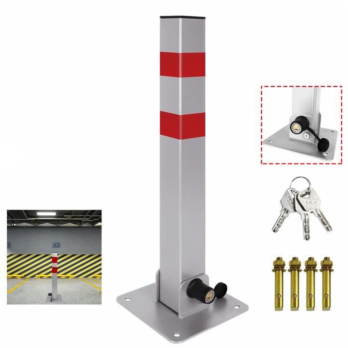 Clé Triangulaire 17 Mm M12 - Pour Poteaux De Barrière, Serrures Triangulaires - Acier Galvanisé, DIN 22417, Longueur 200 G