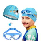 Lunette Piscine Enfant - APERIL - Bonnet de Bain Enfant - Blanc - Garçon - Natation