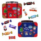PRO DISTRI 2 valisettes de Noël garnies de 40 chocolats Milka, Kinder Schokobons & Mini-bueno , Daim, Célébrations | Cadeau fin d'Année