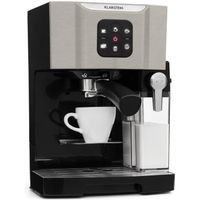 Machine expresso - Klarstein - 1,4L - Cafetiere - Mousseur de lait 0,4L - machine a cafe - Pression 20 Bars - 1450W - gris