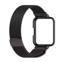 Bracelet de Montre en Acier Inoxydable Couleur Noir pour Redmi Watch 2 Lite